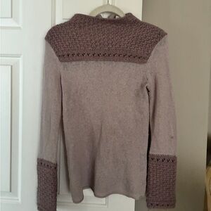 Tory Burch Womens Light Pink Wool Alpaca Blend Sweater Size M